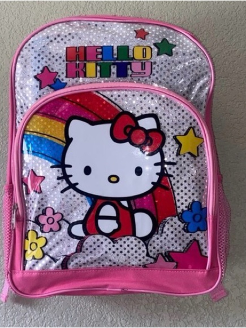 -Hello Kitty- Reinforced Large School Backpack 16”H x12”W NEW - Picture 1 of 5